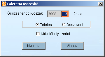 alatt mindhárom állománycsoportot együttesen lehet megjelentetni a listákon A havi összesítőknél a jogcímkóddal megadott összegek és ezekből számolt adóalapokat és adóösszegeket lehet