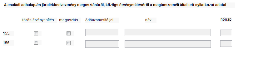 Az önkéntes pénztár adatait a következő mezőkbe kell rögzíteni, ha a dolgozó kéri az adókedvezmény jóváírását a számláján: Ha valaki csak várandóság okán jogosult adókedvezményre, nem kell a családi