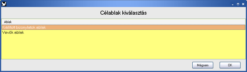 A Küldés eredeti ablakba gomb megnyomására a rendszer az adott lekérdezés eredménylistájában adat-kulcsokat keres, és azokat felhasználva megpróbál nekünk az ENSO további részeiben szűkítést végezni.