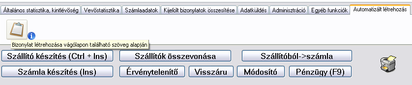 SZÁMLA ÉRVÉNYTELENÍTÉSE, SZTORNÓZÁSA Ha egy számla hibásan készítünk el, a program lehetőséget biztosít a számla lerontására, sztornírozására.