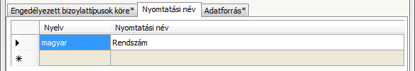 Bizonylattípust kiválasztva, a sorhoz tartozó Á (Átadás bizonylatra) és B (Bizonylatra) mezők felajánlódnak, mint jelöltek.