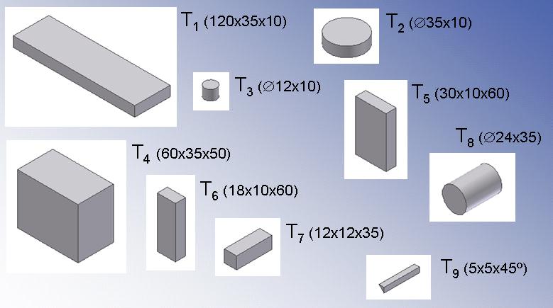 3. Geometriai modellezés 75 3.3. ábra. Példaalkatrész a szerkesztési folyamat bemutatására 3.5.. CSG fa 3.4. ábra. A példaalkatrészt felépítő testprimitívek A CSG fa matematikai értelemben egy aciklikus, bináris irányított gráf.