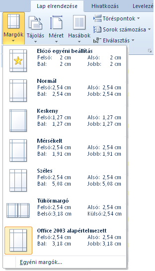 Megjegyzés: a nyomtatók nagy részénél alapértelmezetten van egy minimális margó, tehát nem tudnak egészen a lap széléig nyomtatni. 14.