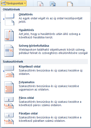 74. kép Töréspontok beszúrása Feladatok: 1. Szúrjuk be töréspontot az EvesJelentes.