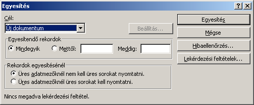 Word 2000 modul 8. fejezet A törzsdokumentum készítése során azokat a szövegeket, amelyek minden egyedi dokumentumban azonosak, egyszerűen csak be kell gépelni.