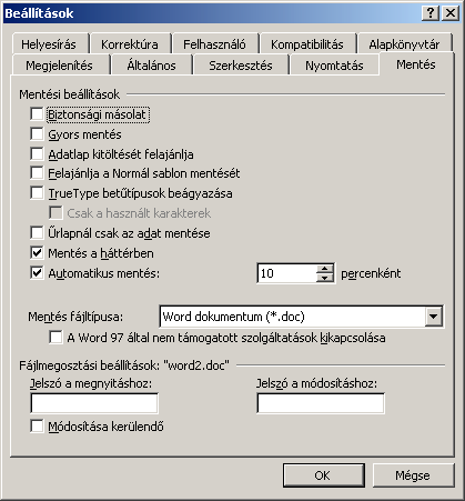 Word 2000 modul 1. fejezet Feladat: A Bocsok.doc állományban álljunk a szöveg végére, majd írjuk be a következőt: Ez egy szép vers!