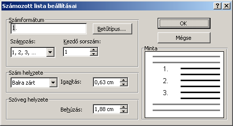 Word 2000 modul 4. fejezet A szokásos ablakban beállíthatjuk a betűtípust a Betűtípus parancsgomb megnyomásával.