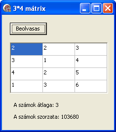 a lista tele van vagy üres, akkor a megfelelő gomb generáljon hibajelzést! Gyak22 23.