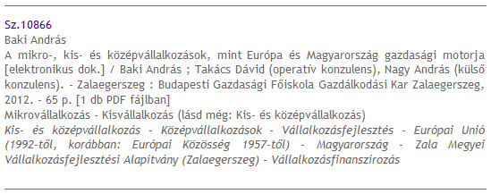 1. E-szakdolgozatok benyújtása 1.5. A webes nyilvános kutathatóság 2/1. Mi ez?