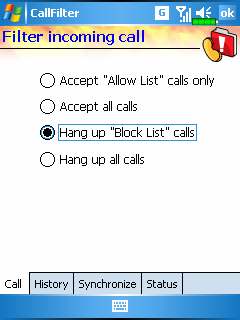 Klikkeljen az Add New List gombra a Call Filter képernyın. ❶ ❷ ❸ ❹ ❶Gépelje be a nevet és a telefonszámot. ❷Adja hozzá a Blokkolt "Block List" vagy az engedélyezett "Allow List" listához.