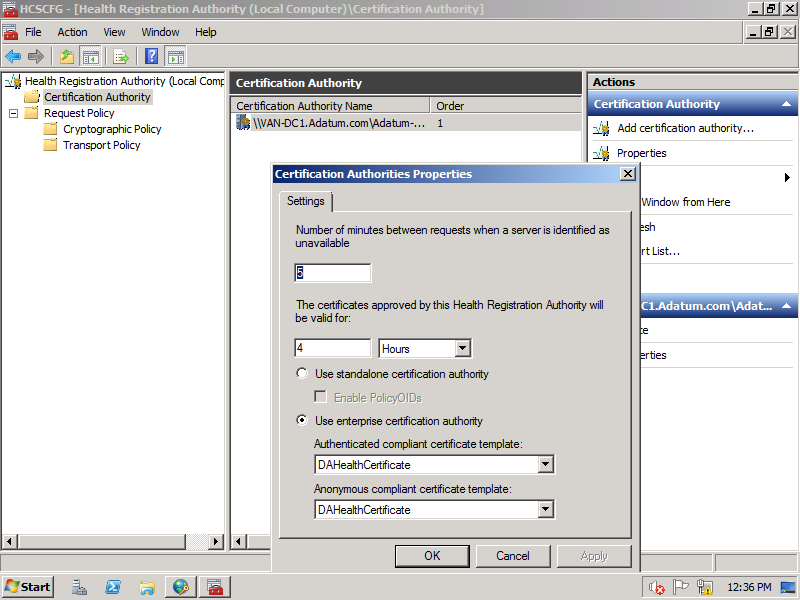 WINDOWS SERVER 2008 R2 7.11 ÁBRA A HRA BEÁLLÍTÁSA 8.