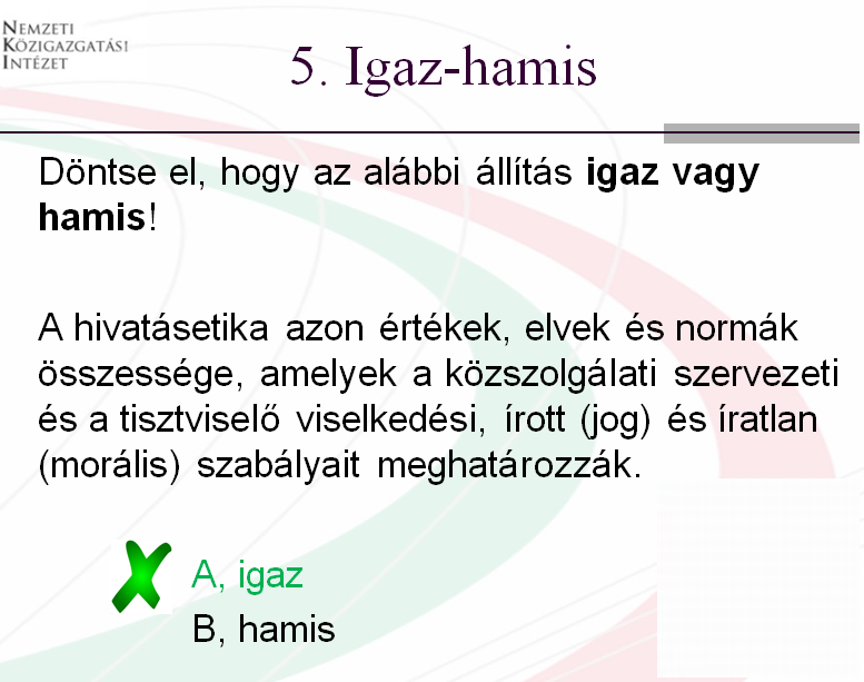 A Párosítás típusnál az összeillő válaszlehetőségeket kell egy legördülő menüből kiválasztania, vagy az elemeket