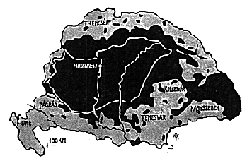 A Történelmi Magyarország területe 325,000 km2 volt. Ebből 4,000 km2-t Ausztriához, 63,000 km2-t Csehországhoz, 102,000 km2-t Romániához, 63,000 km2-t Szerbiához csatoltak.