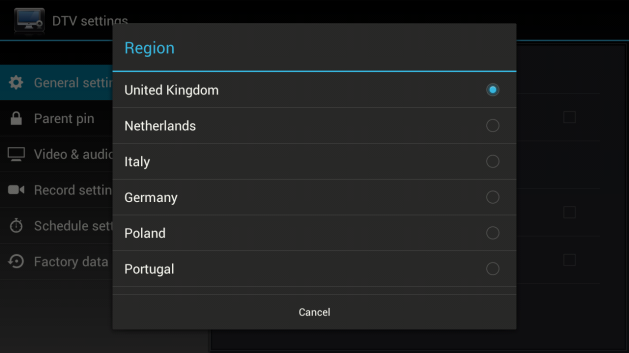 5.8. TV beállítás A / / és OK gombokkal lépjen be a Digitális TV beálíltás menübe. 5.8.1.