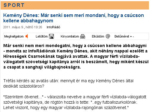 v=gyftnwymq0u 25 Inforádió portálján a hír írott és hangzó formában http://inforadio.