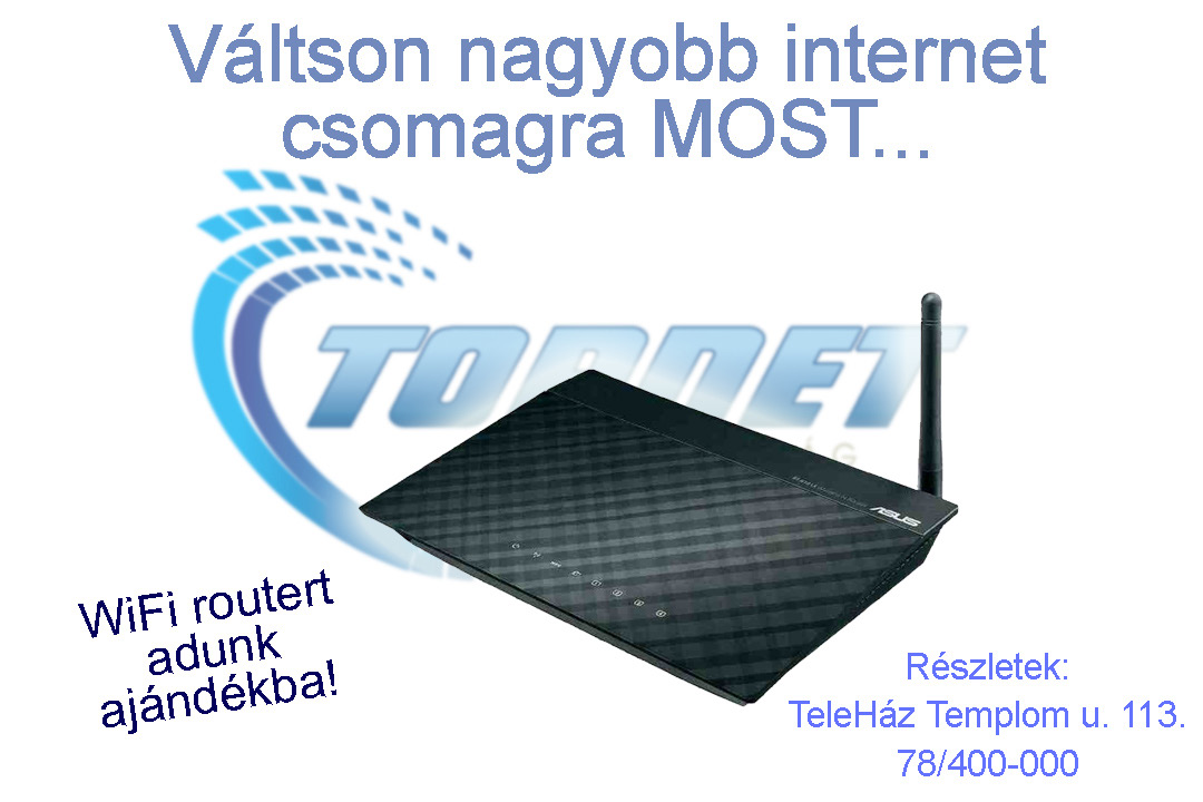 4. oldal TopNet Magyarország Tájékoztató a Hartán elérhető vezetékes Internetről Napjainkban nagyon fontos a megfelelő Internet szolgáltatás. Sok szolgáltató kínál Internet hozzáférést.