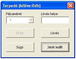 6. lépés: Játék indítása, leállítása. Itt lényegében csak a megfelelő vezérlők választhatóságát állítjuk be attól függően, hogy a játékot éppen indítjuk vagy leállítjuk.