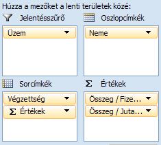 EXCEL 2007 : www.pszfsalgo.hu, : radigyorgy@gmail.com, : 30/644-5111 A következı ábrákon még azt tanulmányozhatjuk, hogy mi lesz, ha egy-egy területre 2 mezıt helyezünk.