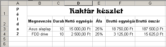 Excel 2000 modul 2. fejezet Betűformázás párbeszédpanel segítségével Az eszköztárra a betűk formázásához tartozó összes beállítás most sem kerülhetett rá.