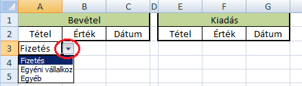 Szakács Béla: Az Excel 2007 gyakorlati, kreatív használata Miután az OK gombra kattintva érvényesíti a beállításokat, az A3-as cella adatérvényesítési beállításait másolja át az A oszlop többi