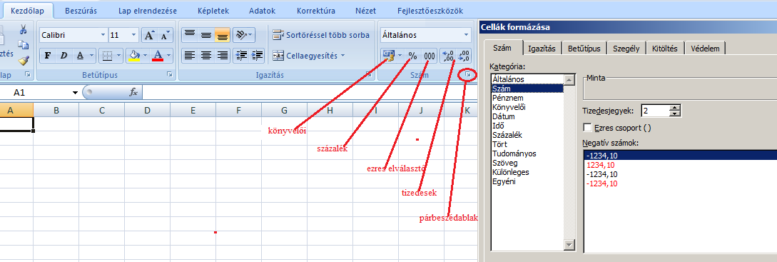 Szakács Béla: Az Excel 2007 gyakorlati, kreatív használata Ha olyan számot ír be, amely valahol E betűt tartalmaz, az Excel a tudományos formátumnak megfelelően formázza meg. A cellát is átformázza.