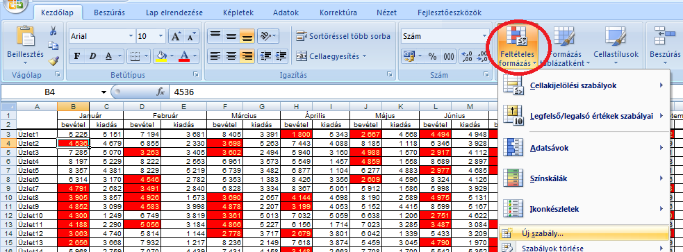 Adatkezelés adatokat tartalmazó munkalapokra állítson be védelmet. Ekkor figyeljen arra, hogy a feliratokat is hivatkozással vigye át a többi munkalapra.