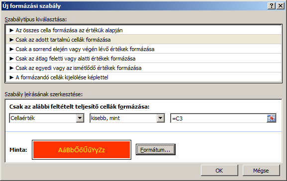 Szakács Béla: Az Excel 2007 gyakorlati, kreatív használata Másolja át a formátumot az oszlop többi cellájára is.