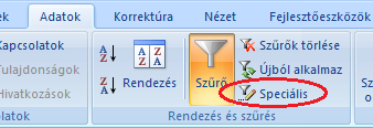 Szakács Béla: Az Excel 2007 gyakorlati, kreatív használata Az AutóSzűrő (Autofilter) beállítások lehetővé teszik, hogy az egyes oszlopokban az egyedi elemek listáiból választhasson adatokat.