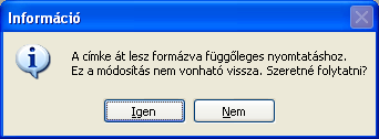 A szalagszerkesztő használata A vonalkód egyetlen objektumként kerül a címkére.