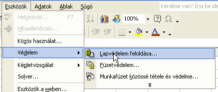 Formázás Microsoft Excel XP Segítő információk Ide kattintson a nyugtázáshoz Nyugtázza az üzenetet egy OK gombra kattintással.