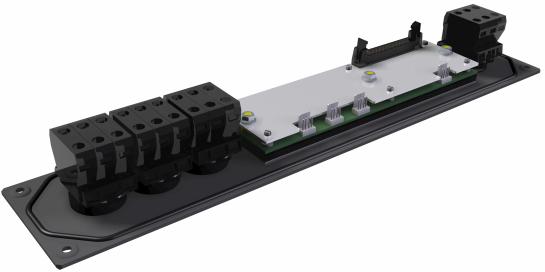 ETHERCAT SLAVES 11 MK15OP / 15" gépi kezelőpanel kiegészítő billentyűzete Kiegészítő panel az MK15 gépi billentyűzethez a nyomógombok számának növelésére.