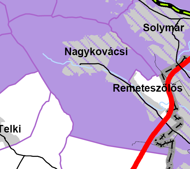 Az előző bekezdés szerint kijelölt területen, a településrendezési eszközökben csak olyan területfelhasználási egység, építési övezet vagy övezet jelölhető ki, amely az ásványi nyersanyagvagyon