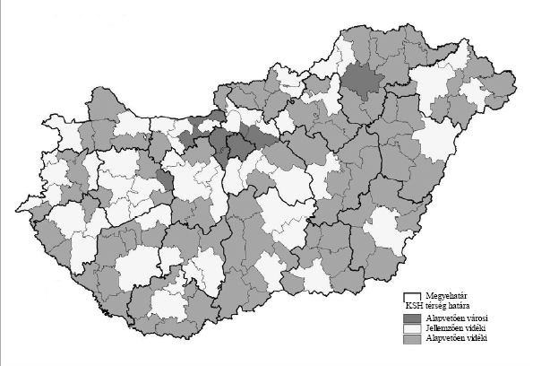 77 Magyarország kistérségeinek beosztása az OECD kritériumai alapján Forrás: NVT, 2004 Az Új Magyarország Vidékfejlesztési Programban a korábbi programokból nyert tapasztalatok alapján némileg