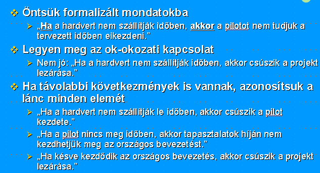 Kockázatok