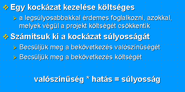 Kockázatok