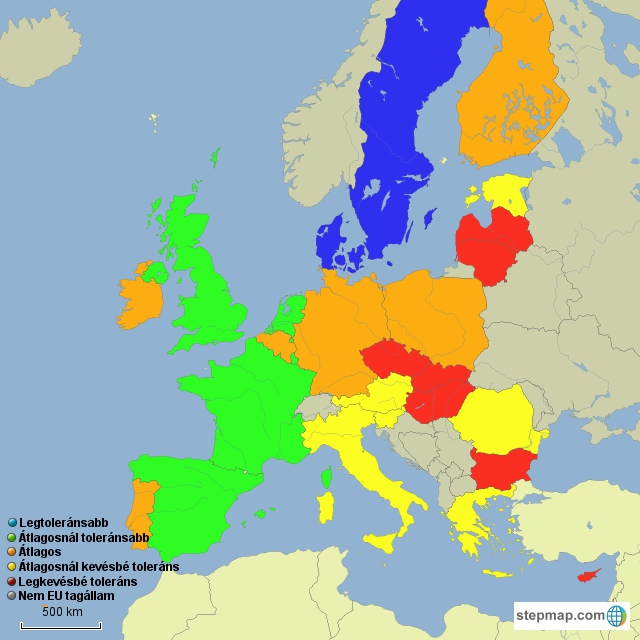 Nyugat-Európában inkább a legtoleránsabbak vannak 10