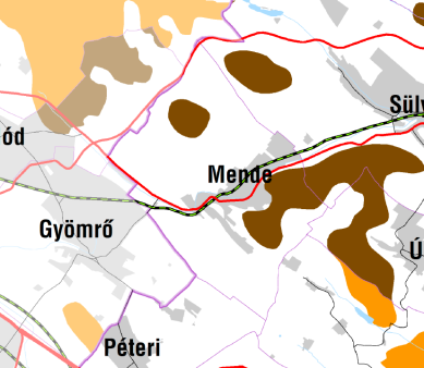 T.sz.: 2053 - Mende Község 2. Vegyes területfelhasználású térség 3. Erdőgazdálkodási térség 4.