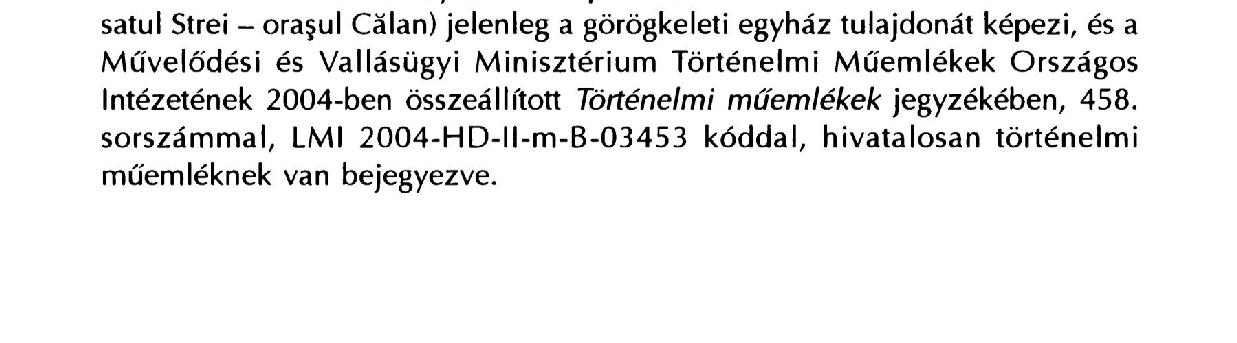 30 Hatszeg-videki varak es kozepkori templomok a reforrnatus papok neve it is: 1712-ben Abrudi Istvan, 1737-ben Ormos Istvan, 1739-ben Szentgyorgyi Ferenc, 1750-ben Gy6ri Pal, 1762-ben Arapataki