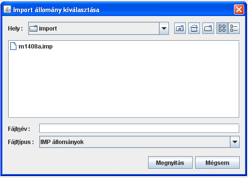 2./ / programba kell belépni. A következő jellegű képernyő jelenik meg. Ha nem ezt látják a mellet nem az szerepelnek.