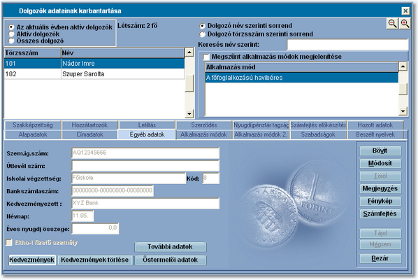 103 Infotéka Bér 7 Műveletek 7.1 Adatkarbantartás-Számfejtés áttekintése A bérügyvitel rendkívül összetett tevékenység, így a bérszámfejtés előkészületei is igen sokrétűek.