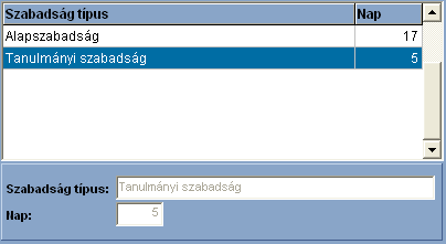 Műveletek 7.1.6 116 Szabadságok A Munka Törvénykönyve meghatározza, hogy adott életkorban a dolgozónak legalább mennyi szabadságra van joga. Ettől érvényesen csak felfelé lehet eltérni.