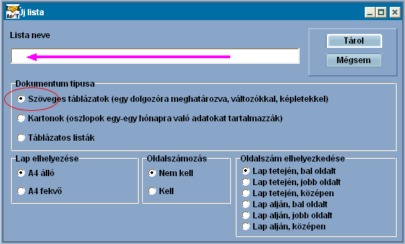 Listák 168 általunk meghatározott köréből egy olyan fájl létrehozására, amelyet bármely más Infotéka BérW32 programot használó be tud olvasni a saját számfejtendő cégeihez, így megoszthatjuk másokkal