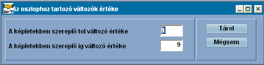 193 Infotéka Bér A képletekben szereplő tol változó értéke - Ebben a mezőbe annak az időszaknak a kezdő hónapját kell beírni, amelyre vonatkozó adatokat listázáskor szeretnénk az aktuálisan