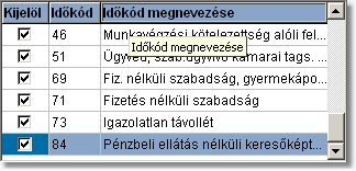 211 Infotéka Bér Kezdő dátum - Ebbe a mezőbe annak az időszaknak a kezdő időpontját kell beírni, amelyre vonatkoztatva át kívánjuk tekinteni a kieső idő nyilvántartásainkat.