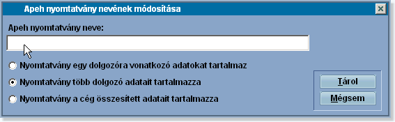 APEH 280 Az Import forrás kiválasztása ablakban az "Apeh CSV betöltése" opciót válasszuk. Majd az Abev programban elmentett CSV állományt válasszuk ki. Majd indítsuk el a nyomtatvány telepítését.