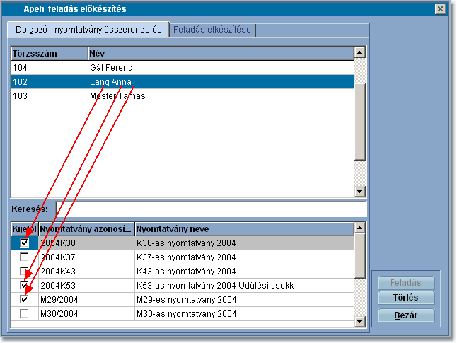 281 Infotéka Bér Az átadás az Abev program felé csak akkor lesz sikeres, ha ezt az opciót helyesen adjuk meg.