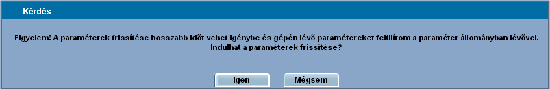 323 Infotéka Bér Ahhoz, hogy a többi évhez tartozó paraméterállományok is frissüljenek, évváltással át kell lépni azokra.