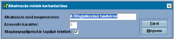 57 Infotéka Bér négyzetben nincs 'pipa', abban az esetben a Magánnyugdíjpénztárban főmenüben található menüpontokban az adott jogviszony nem lesz figyelembe véve (nem fogja 'látni' a