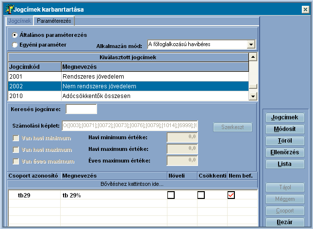 Törzsadatok 6.7.