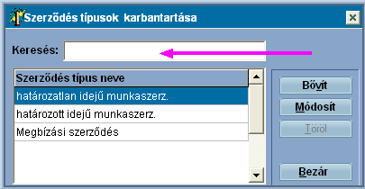 81 Infotéka Bér esetén hívhatjuk elő ebben a menüpontban.